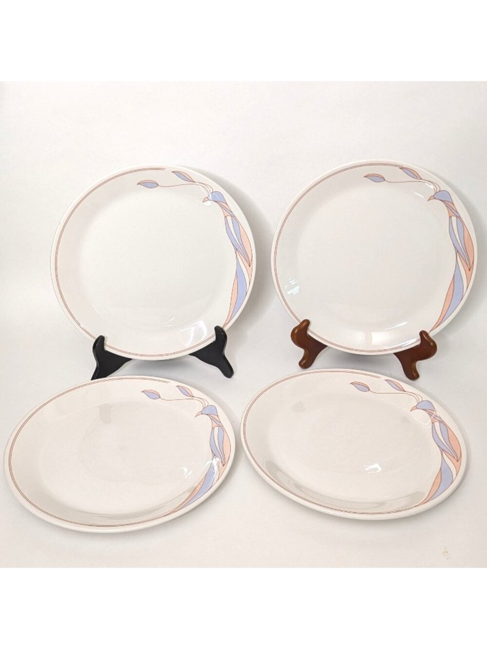Syralite By Syracuse 10.75" Dinner Plates 13-D Pheasant Pattern Set Of 4 Vintage
